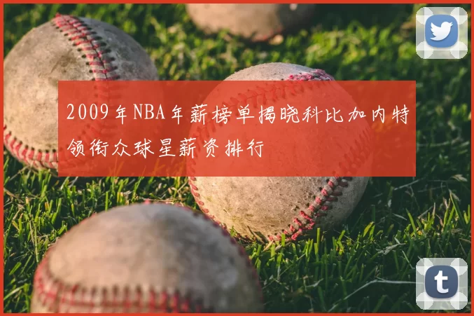 2009年NBA年薪榜单揭晓科比加内特领衔众球星薪资排行