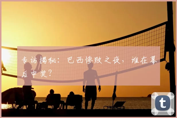 专访揭秘：巴西惨败之夜，谁在幕后中奖？