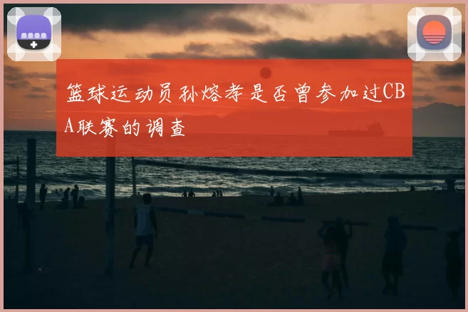 篮球运动员孙熔孝是否曾参加过CBA联赛的调查