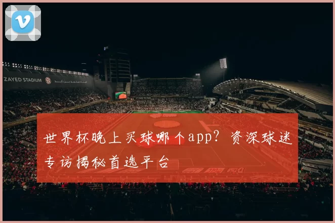 世界杯晚上买球哪个app?资深球迷专访揭秘首选平台